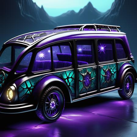 ((realistic,digital art)), (hyper detailed),DonMD4rk3lv3sXL  The Sea Star (The Deep), Roof Rack, Electrochromic Glass, Cornering Function Lights,  Custom Badges, Luminite, Imposing,  Pitted Surface, <lora:DonMD4rk3lv3sXL_v1.2-000012:0.8>