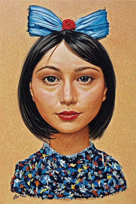 a woman's head, on a cat's body,