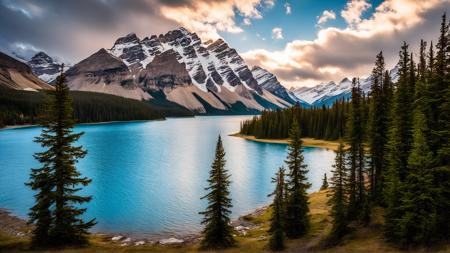 best quality,masterpiece,highers,4k,8k,realistic,
banff,blue sky,bush,cloud,cloudy sky,day,field,forest,grass,horizon,lake,landscape,mountain,mountainous horizon,nature,outdoors,path,river,road,scenery,sky,sunlight,tree,water,banff