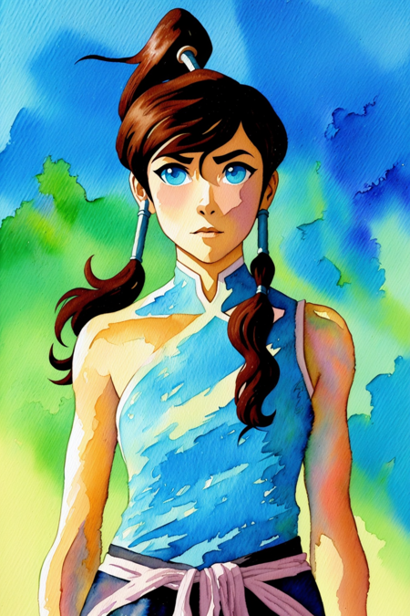 (Girlish Painting:1.3) of (Ultra detailed:1.3),(Cosy:1.3), korra, 1girl, (dark-skinned), (dark skin), ponytail, hair tubes, cyan eyes,  (look at viewer:1.331),
BREAK
best quality,highly detailed,ultra-detailed,unreal engin 5,octane render,(2D:1.2), limited palette flat color, digital painting, artstation, concept art, smooth, sharp focus,art by ross tran and greg rutkowski and alphonse Mucha and Bak Karol, (oil painting:1.16),(acrylic paint:1.16),(colorful:1.16), (watercolor:1.4), by (nvinkpunk:1.0),(kuvshinov:1.0),(dreamlikeart:1.0),(samdoesart:1.0),(modelshoot style:1.0),(by Artist Koho Shoda:1.3),(by Artist Mike Mignola:1.3),(by Artist Joop Polder:1.3),(Classicism Art:1.3),(Industrial Art:1.3),(Solarpunk Art:1.3) , (blurry background:1.3), (medieval chinese city)  <lora:KorraV2:1>