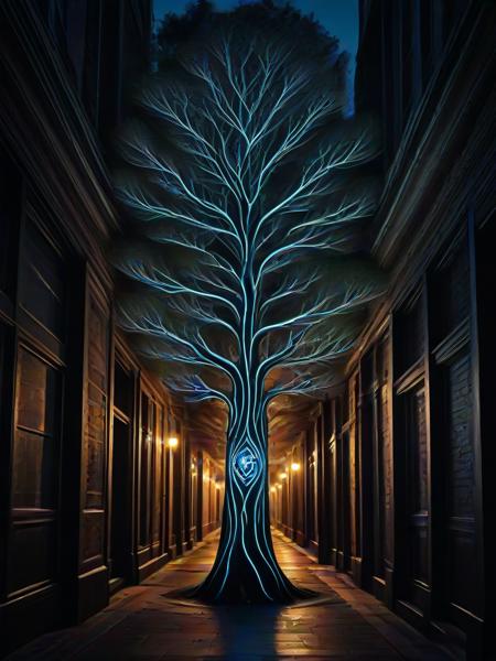 Dryad, (embedding:Smooth_Quality:1), A glowing neon sign in the shape of a tree, lighting up a dark alleyway.,
<lora:4steps wai-2Rectified-V140:1.0000000000000002> <lora:Pony Dryad-V0.1:1.0>