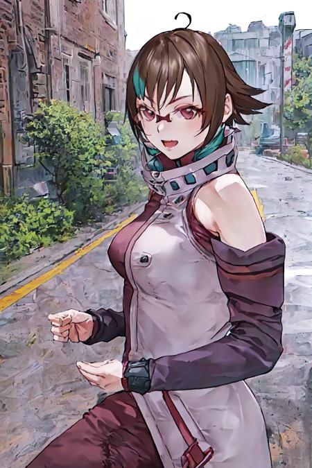 masterpiece, best quality, 1girl,outdoor,
 <lora:PSOricoV1:1>rico,glasses,