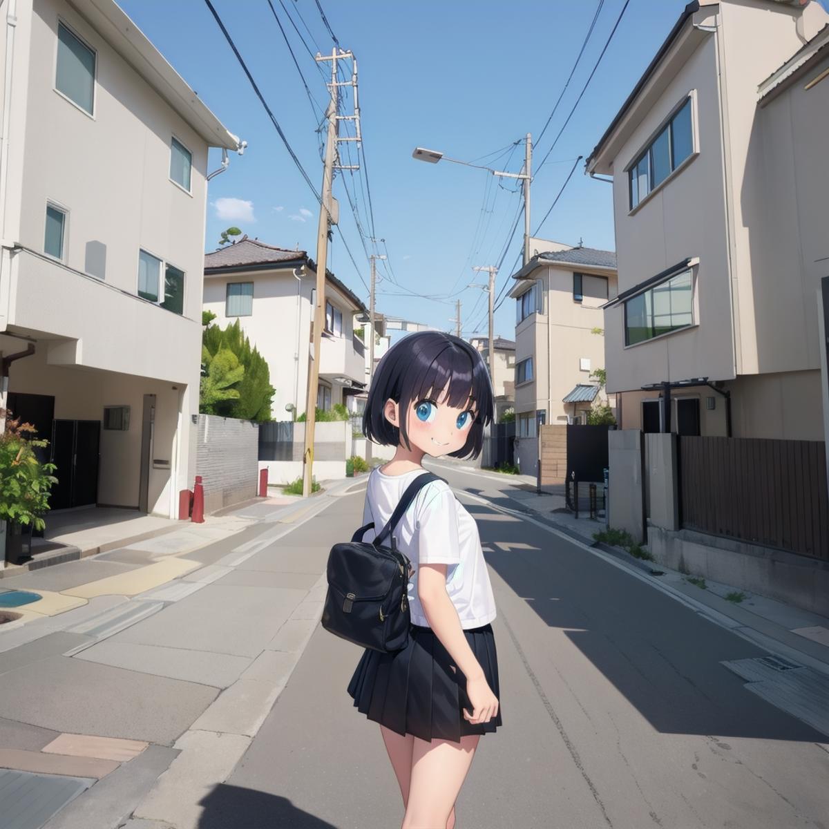 日本の住宅街の道路 / Residential streets in Japan SD15 image by swingwings