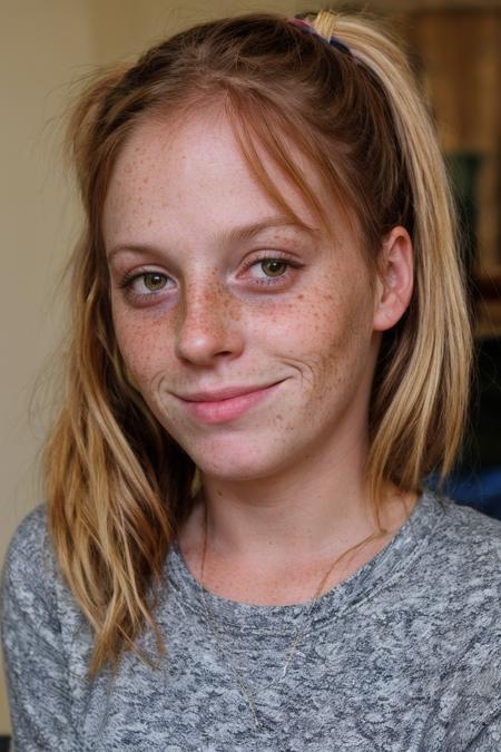 <lora:alyssa:1>,alyssa,35yo,freckles,pony tails,sleepy eyes,wrinkled,t-shirt,ugly,<lora:detail_slider_v4:3>,, selfie, photorealistic photo,highly detailed 8k photo,hyperrealism,, <lora:add_detail:1>, Fujifilm X-T3,1/1250sec at f/2.8,ISO 160,84mm,RAW photo,Uplight,wide shot,ideal face template,film grain,distance from camera,RAW Photo, DSLR,, homemade photo,grainy,dark lighting,amateur photo,(Instagram photo)