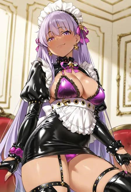 BB (Fate) Maid Costume (OrangeMaru) - Illustrious version