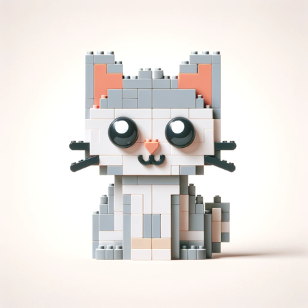 DALL·E 2023-12-06 10.57.10 - A simple and cute cat made entirely of LEGO bricks, in LEGO style. The image features a minimalistic and straightforward LEGO design, focusing on capt.png