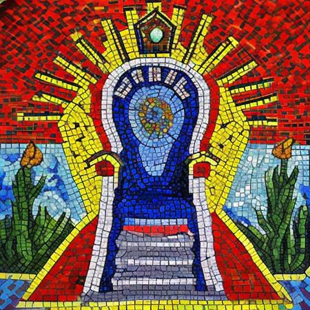 mosaic art Throne room