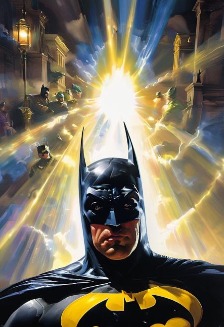 (Heavenly Light Projecting Into Your Soul A Light Sculpture created depicting (Batman) Perception Differentials