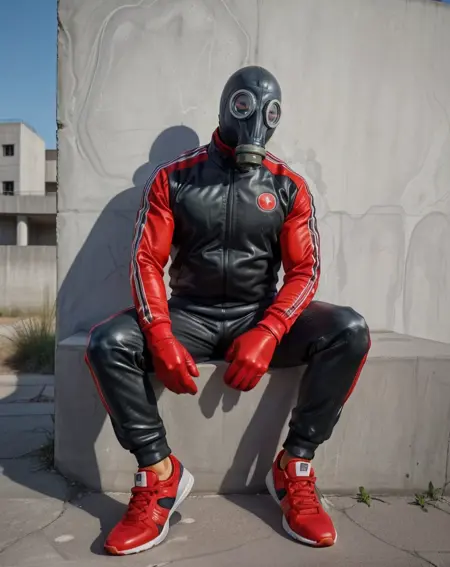 Men in GP-5 gas masks