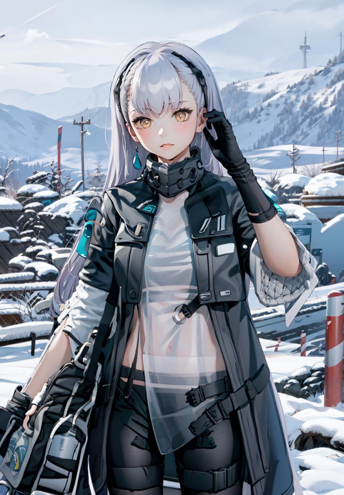 Girls' Frontline-Tololo / AK-alfa  (With multires noise version) image by L_A_X