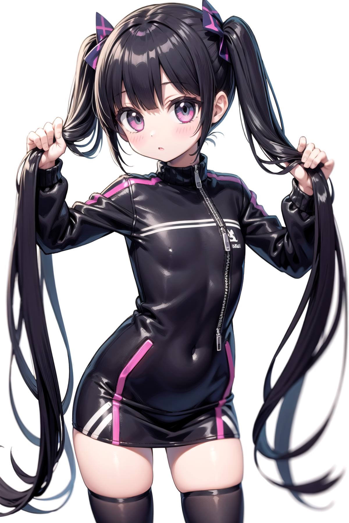 [Pose] Holding Twintails image by bombshell