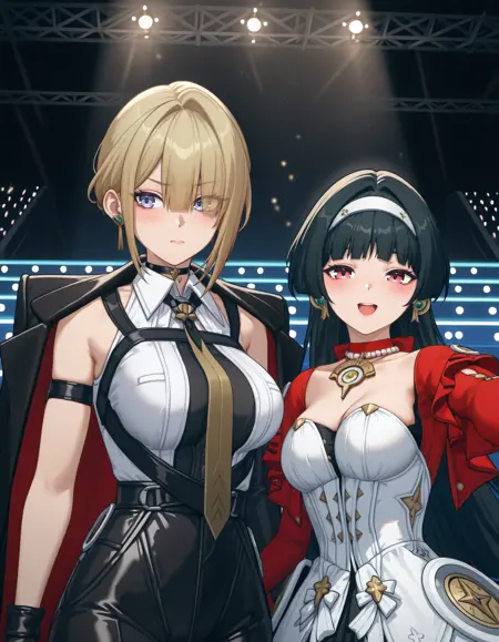 Astra and Evelyn with Proxies / Zenless Zone Zero characters + style (Illustrious)