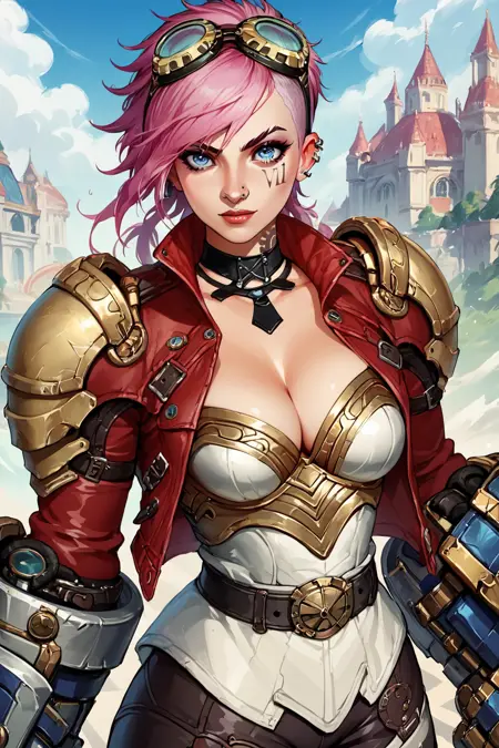 VI from League of Legends Game & Arcane 3 Skins | Pony / SD1.5