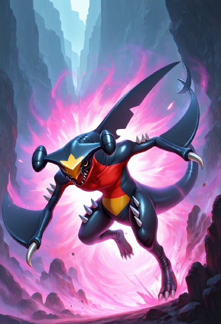 Garchomp: Mach Bite Pokémon | ガブリアス| ルナトーン (Pokedex #0445) v1.0