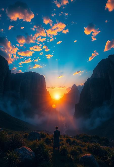 Fantastically beautiful, high resolution, mesmerizing, sunset, dawn, wide color palette, magnificent people, beautiful animals, masterpiece, nature, ultra detail
//There is no perfect prompt?//:)