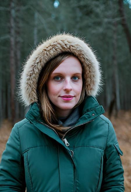 woman wearing a winter parka