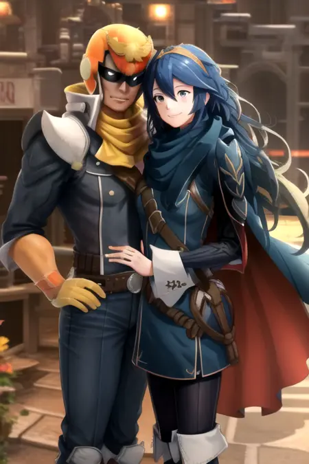 Captain Falcon x Lucina (Super Smash Bros)