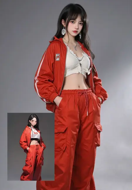 Awesome! Anime to real-life drawing! Similarity 95%