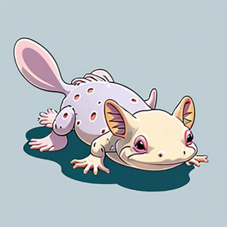 Disney style Axolotl