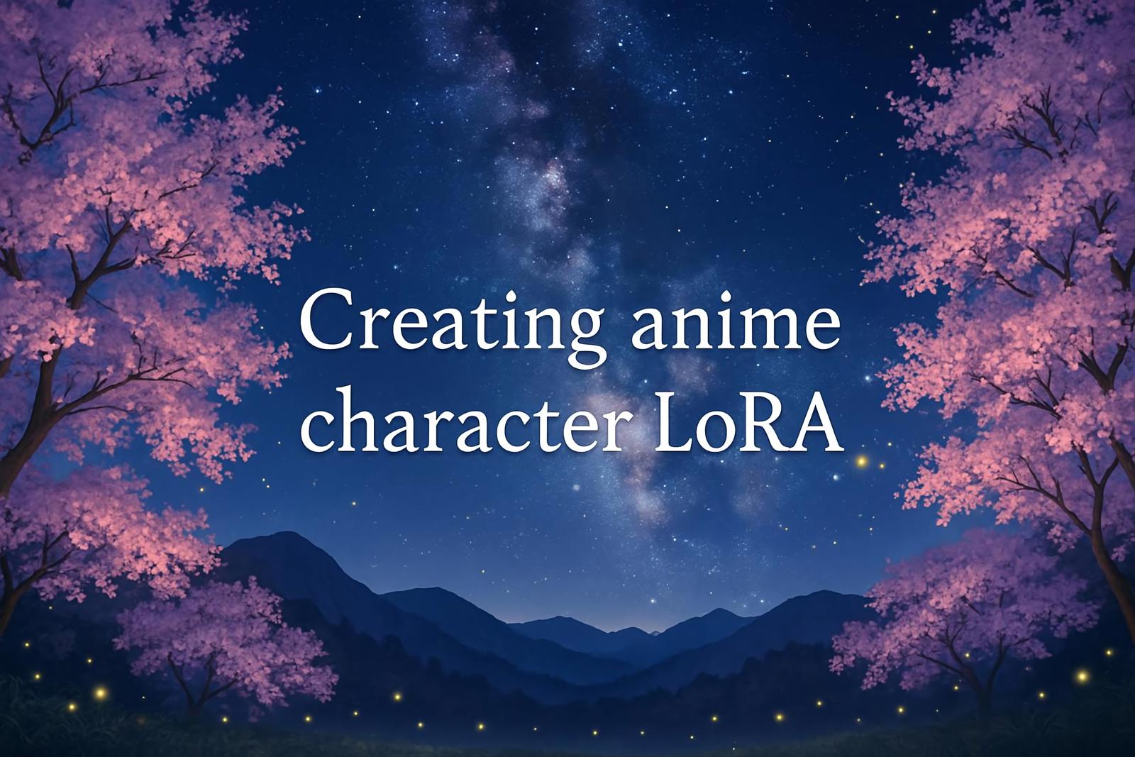 [Guide][Local training] Creating anime character LoRA (Illu or NoobAI)
