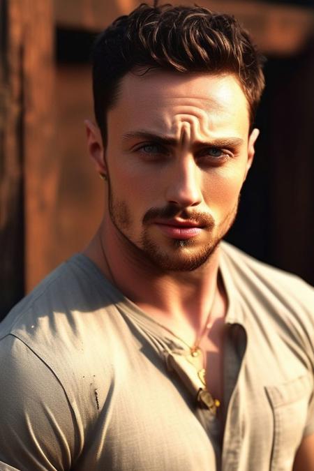 aaron taylor-johnson a man <lora:Aaron-Taylor-Johnson:1>, body hair,male only,short hair,stubble,look at the viewer,((nvwashi,burnt clothes,(glowing skin:1.3),((molten rock skin)))),waving his fist,upper body,night, moolight (homoerotic),real light and shadow,detailed background,masterpiece,best quality,8k,soft light,depth of field,concept art,hyperrealistic,clear texure,best resolution,contrast,