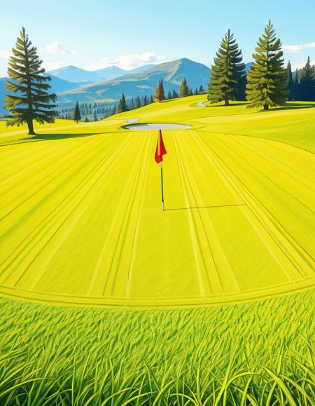 golf course illustrious background v1.0