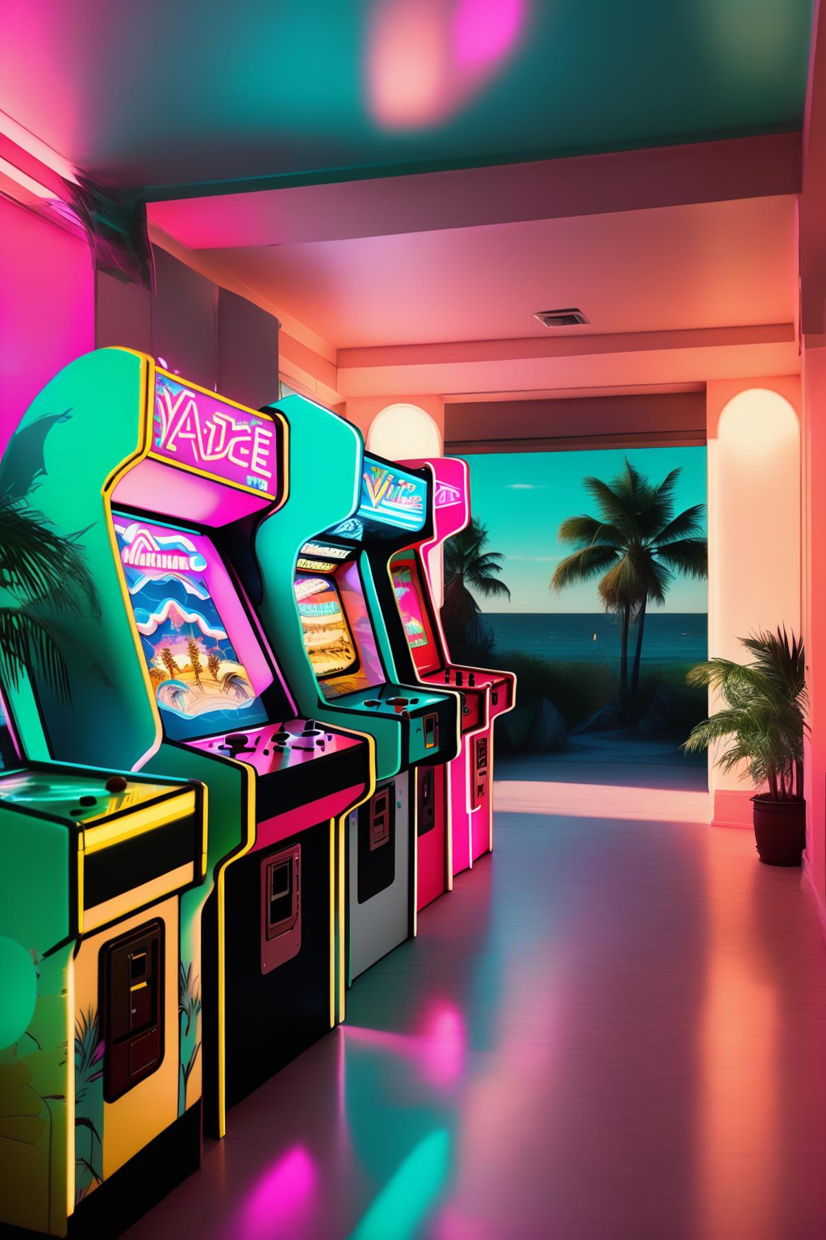 Miami Vice Arcade Retreat image by Ciro_Negrogni