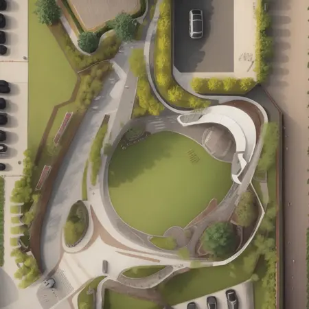 Curved Landscape Plan