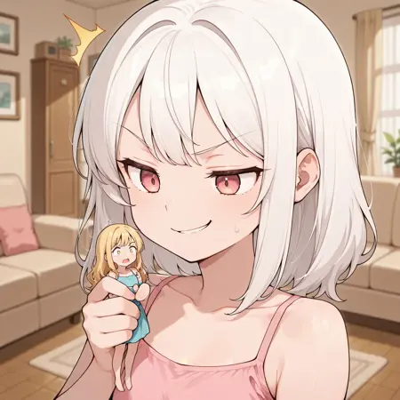 Giantess Holding Mini Person | IL | BDSM