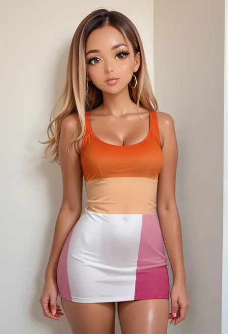 Lesbian pride dress