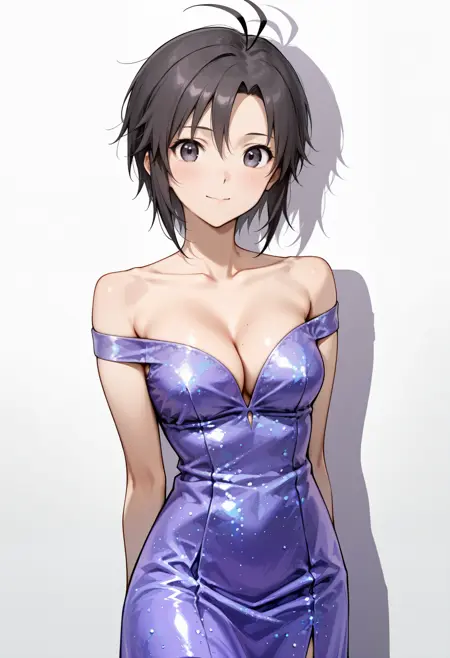 Glittery Purple Dress