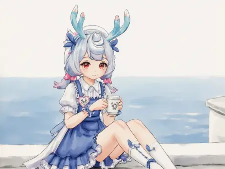 瑞幸咖啡 × 原神-希格雯 Luckin Coffee x Genshin Impact - Sigewinne Flux Krea LoRA