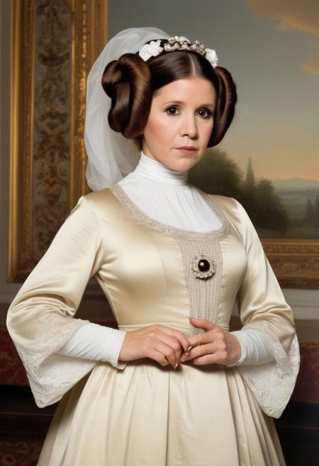 Princess Leia, rococo art by  Leopold Schmutzler