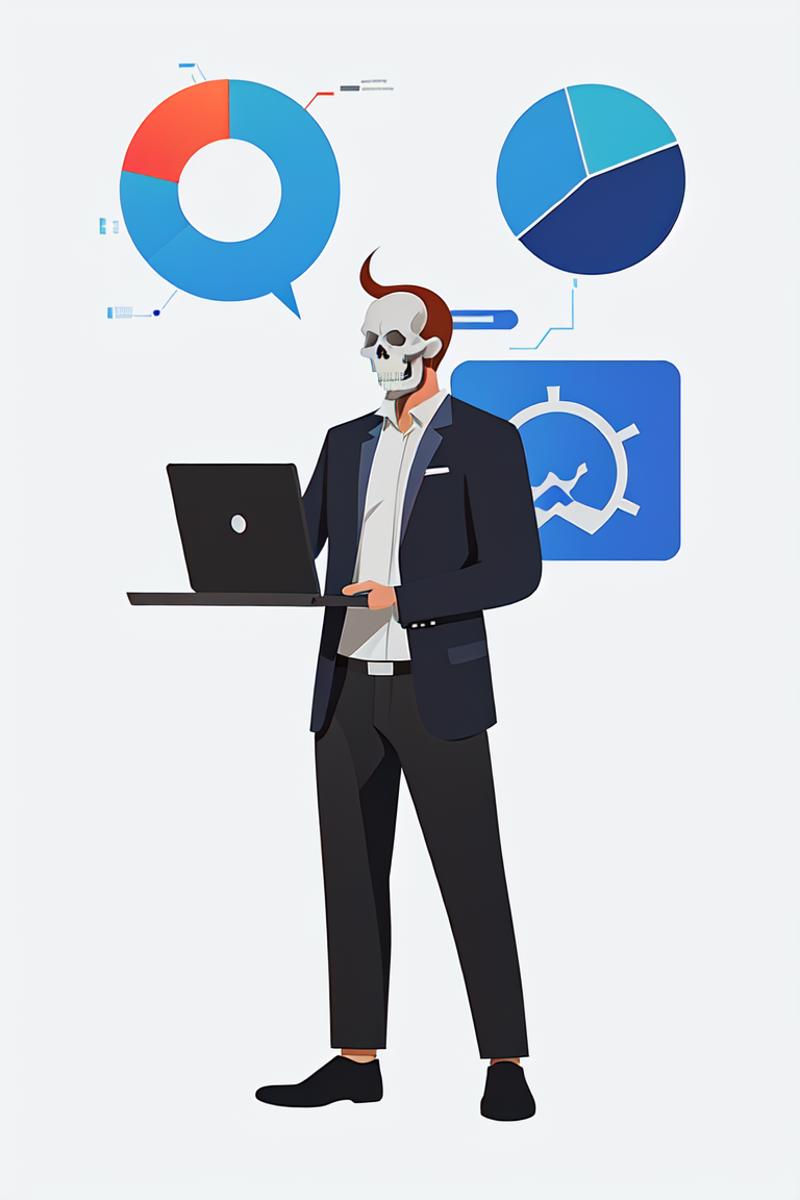 business data flat illustration image by robotfromspace