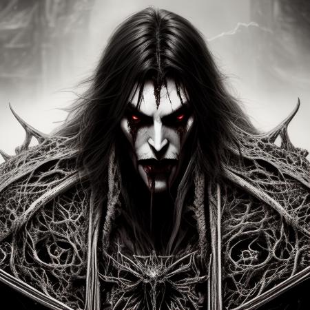 portrait of rageful and bloodthirsty castlevania vampire man, sharp focus, 4k, art by  RFKTR_rootrex and  rfktr_bwmnga