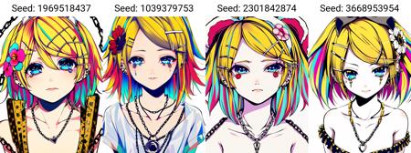 (masterpiece, best quality), 1girl, solo, kagamine rin, blonde hair, flower, hair ornament, jewelry, blue eyes, hairclip, short hair, necklace, white background, earrings, eyelashes, colorful, simple background, upper body, collarbone, chain, nude, looking at viewer, piercing, colored eyelashes, tears, hair flower