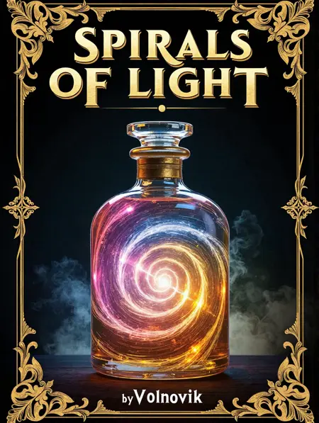 Flux spirals of light / glow enhance