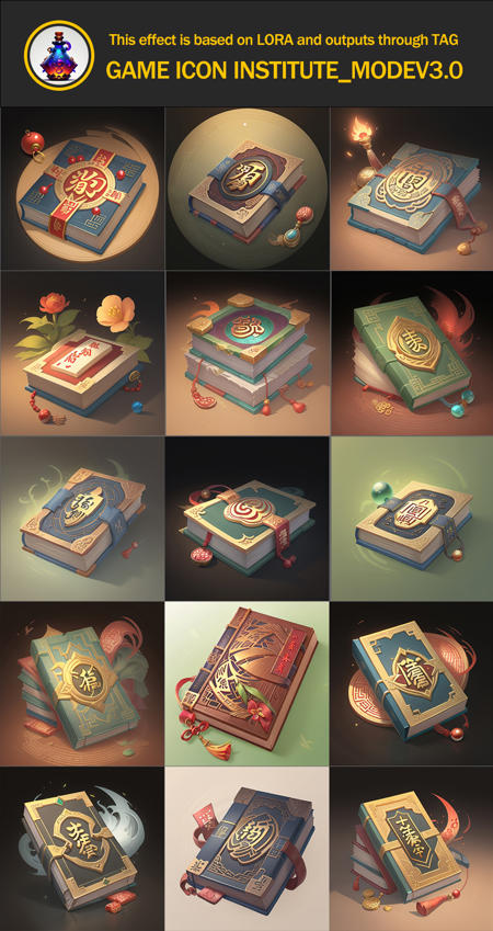 Game icon research_book_Lora v2.0