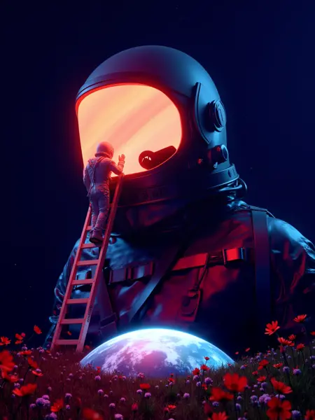 F.1_ surrealist _ astronauts _ Star Trek