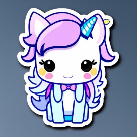 Kawaii unicorn
,sticker,,stickers ,
,<lora:StickersRed21Config4WithTEV2:1>