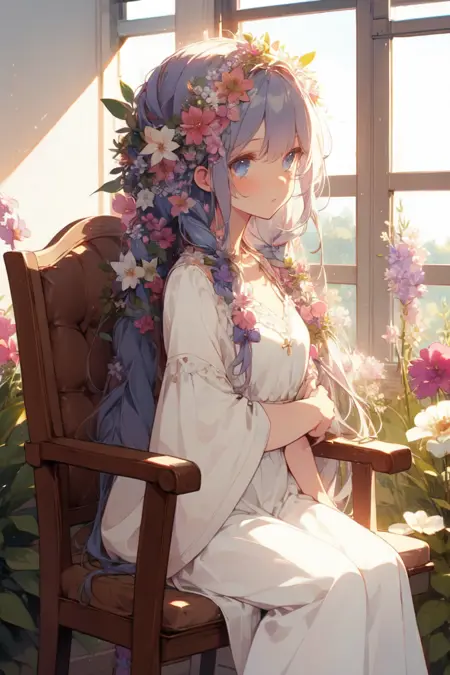 flower hair/花咲く髪