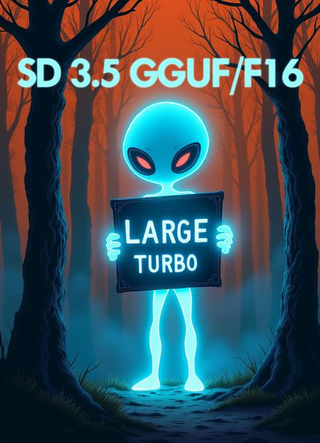 SD 3.5 Large Turbo GGUF Q4/Q4.1 Q5/Q5.1 Q8 F16 F16