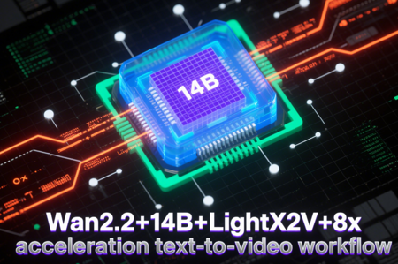 Wan2.2+14B+LightX2V+8x acceleration text-to-video workflow v1.0