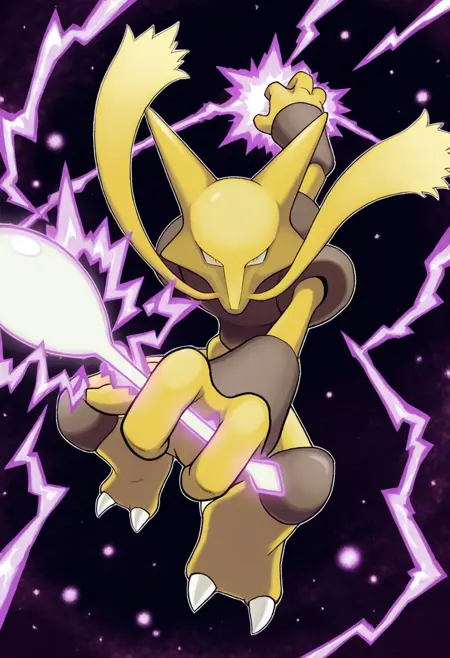 Alakazam: Double Spoon Food-In | フーディン (Pokedex #0065) [Illustrious]