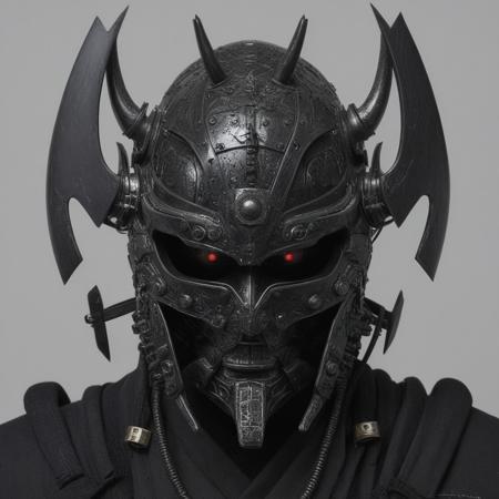 Dark Ages Superhuman Samurai Cyber Helmet