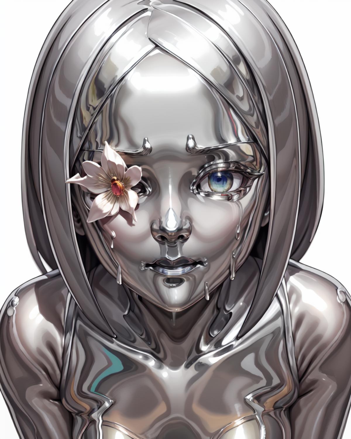 液体金属娘 liquid metal slime girl image by Liquidn2