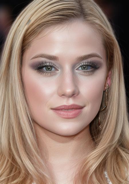 masterpiece, stunning portrait photo of 29yo ( jsdph woman:1.0) <lora:JessicaDunphyDogu:1> at red carpet event
