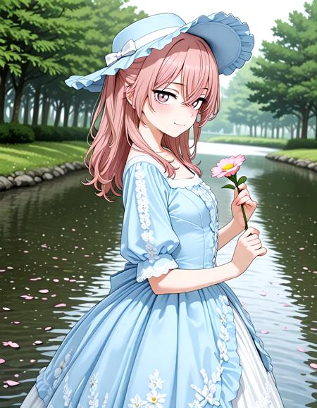 Blue Rococo Style Vintage Masquerade Dress - Illu v1.0