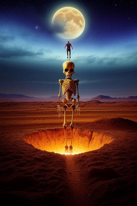 (masterpiece, sharp focus:1.2), BREAK (An ancient female alien entity glowing with unknown energy, floating above a desolate landscape, depicted in a style with aliens, otherworldly colors, sharp contrasts, surreal forms:1.1), BREAK (illuminated by the cold blue light of a dying moon, set against the backdrop of a barren battlefield where skeletal remains are half-buried in the soil under a blood-red sky:1.1), BREAK (art by Gainax:1.4), (elaborately detailed attire with extraordinary elements:1.1), (close-up shot:1.1), (hyperdetailed:1.1), (intricate details:1.0), (Refined details:1.1), (best quality:1.1), (high resolution:1.2)
