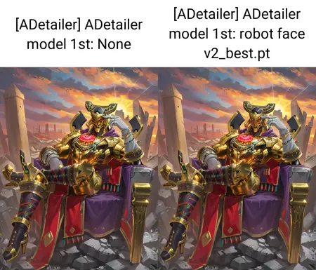 ADetailer - Dragon, robot and android face